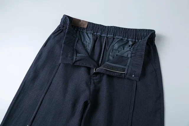 Loro Piana Trousers Elasticated Waistband with Buttoned Back Pocket product detail image 26