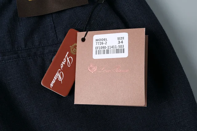 Loro Piana Trousers Elasticated Waistband with Buttoned Back Pocket product detail image 33