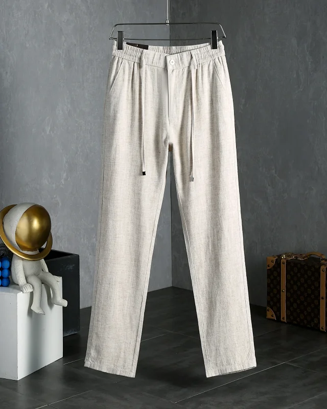 Loro Piana Trousers Elasticated Waistband with Buttoned Back Pocket product detail image 11