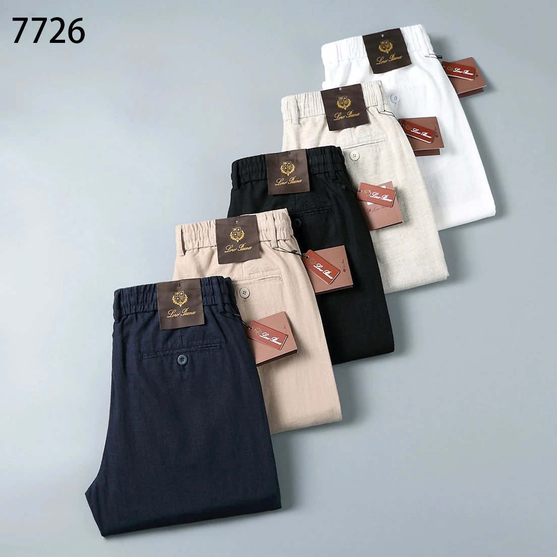 Loro Piana Trousers Elasticated Waistband with Buttoned Back Pocket product image
