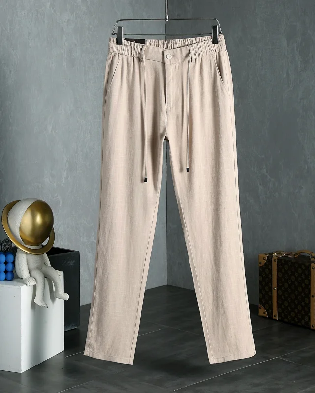 Loro Piana Trousers Elasticated Waistband with Buttoned Back Pocket product detail image 8
