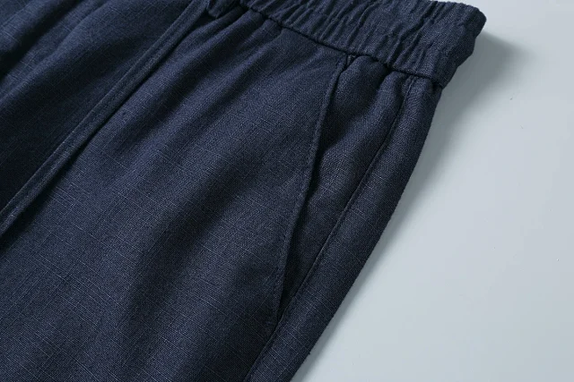 Loro Piana Trousers Elasticated Waistband with Buttoned Back Pocket product detail image 23