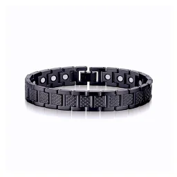 thumbnail for [ABC13-9] New Titanium Steel Magnet Bracelet Men's Stainless Steel Watch Bracelet Bracelet