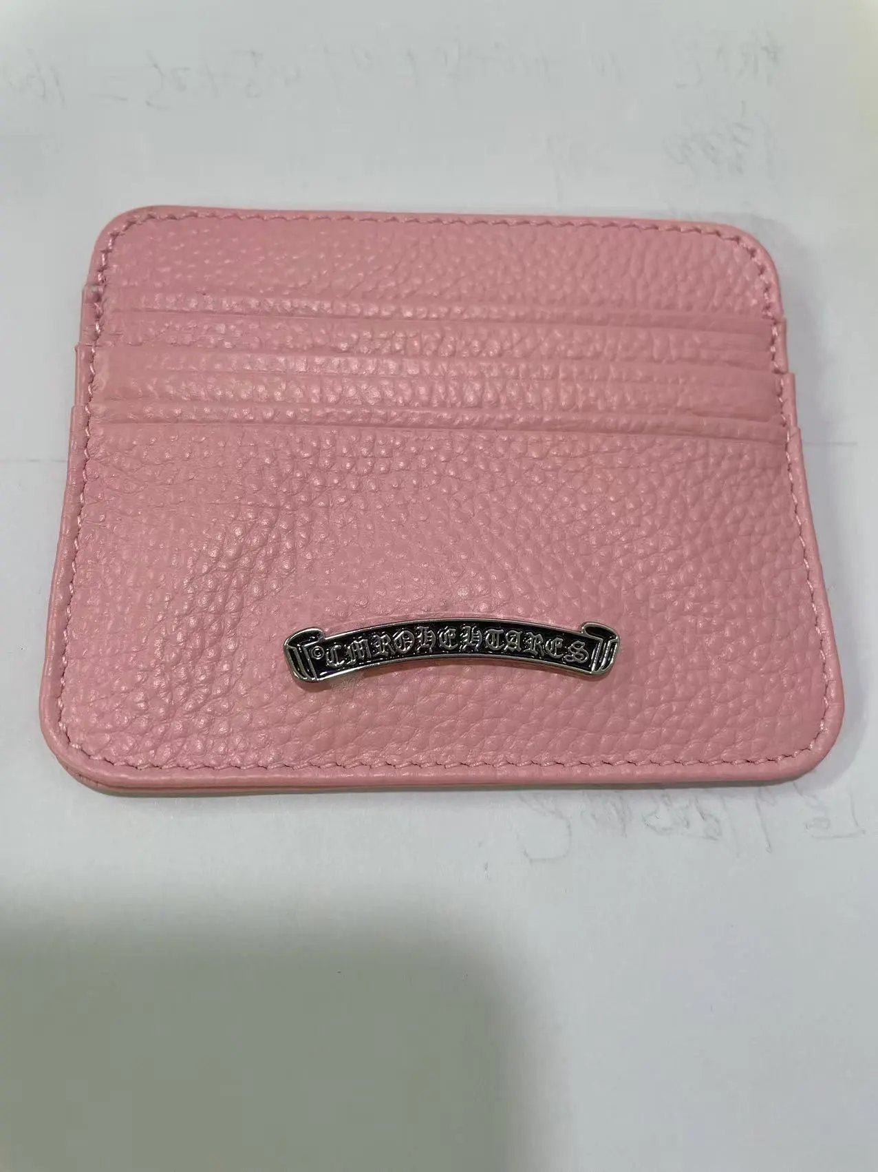 Chrome Hearts Card Holder Black Pebbled Leather - 6