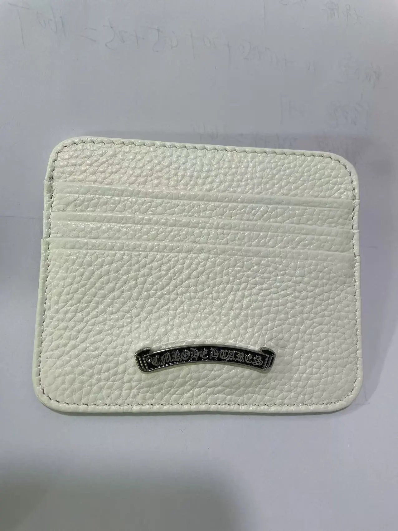 Chrome Hearts Card Holder Black Pebbled Leather - 4