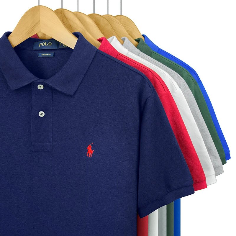 DX19 Summer Men's Polo Shirt Collared T-Shirt Casual Top