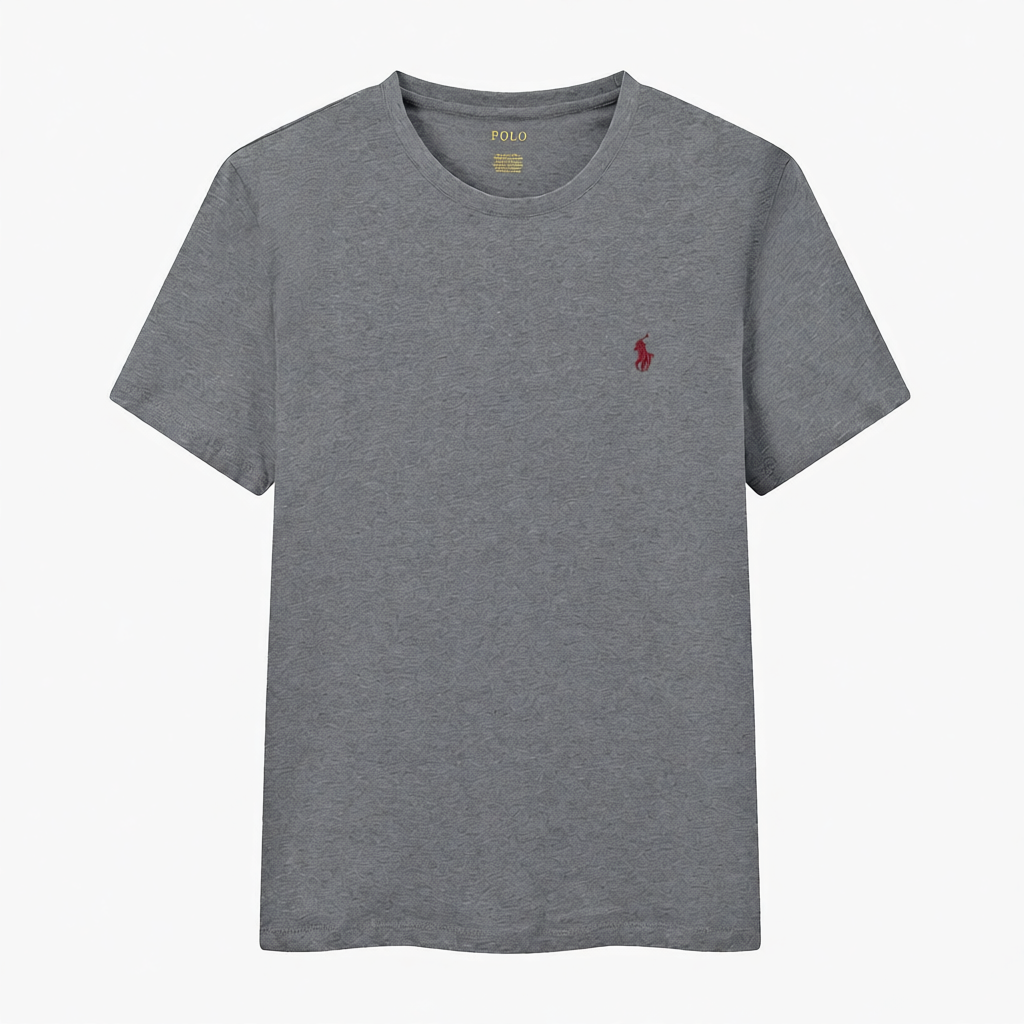 Crewneck Dark Grey-Red Logo