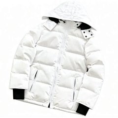 Front Plain Left Arm Color Map Pattern Black Elastic Cuff Six-Color Detachable Hood Down Jacket 66081274