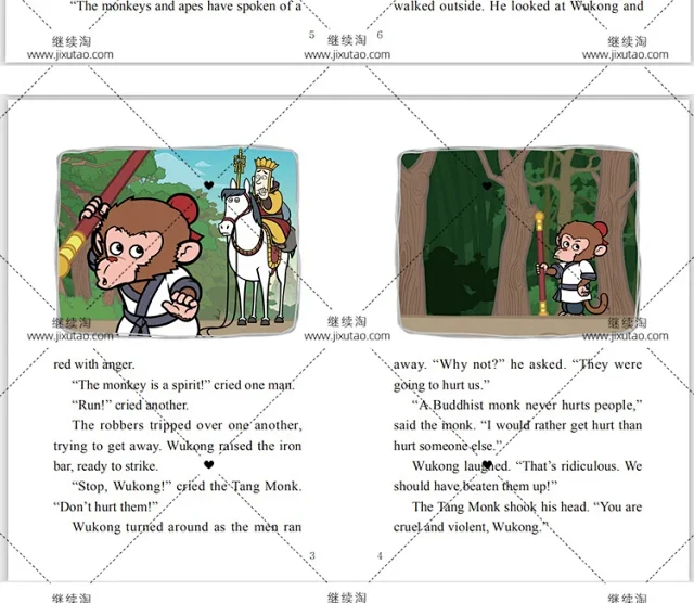 Journey to the West西游记动画英语版108集 动画视频+音频+可打印绘本 带英文字幕