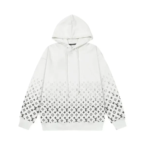Louis Vuitton Monogram Gradient Hoodie White - 1