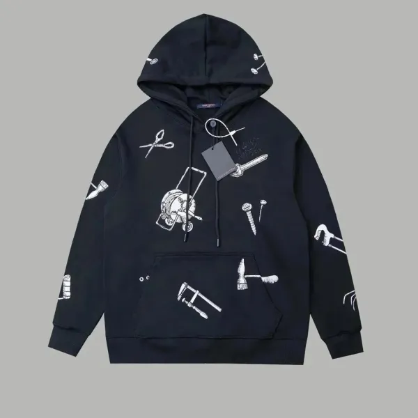 Louis Vuitton Monogram Balloon Print Down Jacket Black Multicolor - 4