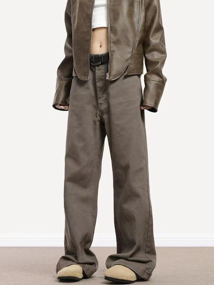 Brown Zip-Fly