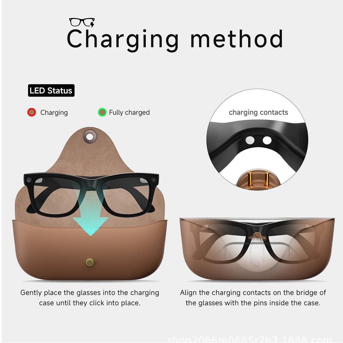 Cross-border MT5 Smart Glasses 8MP Dual-Mic Noise Cancelling AI Audio Camera Sunglasses with Charging Case