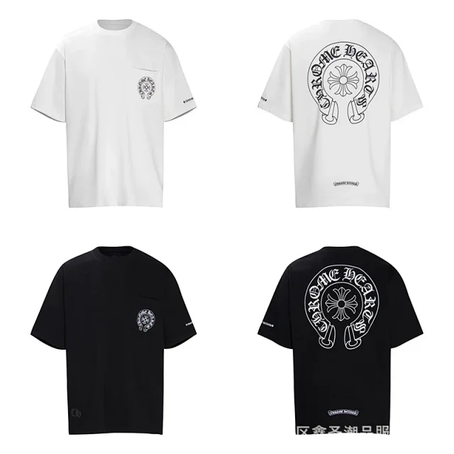 Chrome Hearts T-Shirts Short-Sleeve T-Shirt with Cross Graphic Print product detail image 13