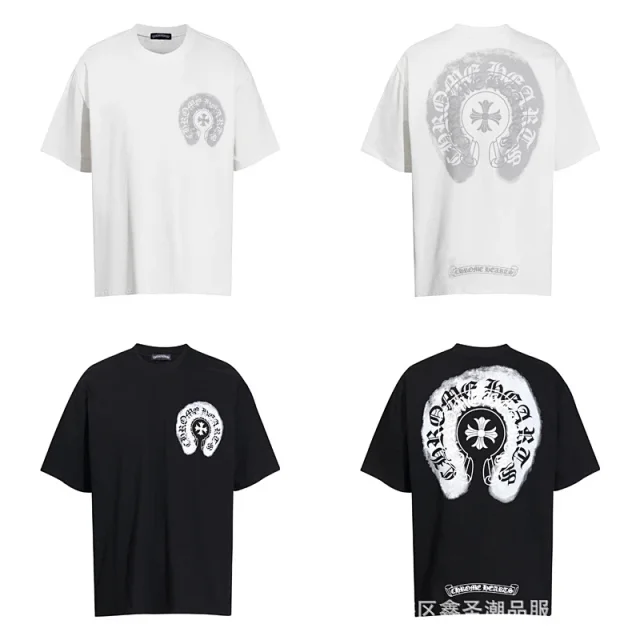 Chrome Hearts T-Shirts Short-Sleeve T-Shirt with Cross Graphic Print product detail image 27