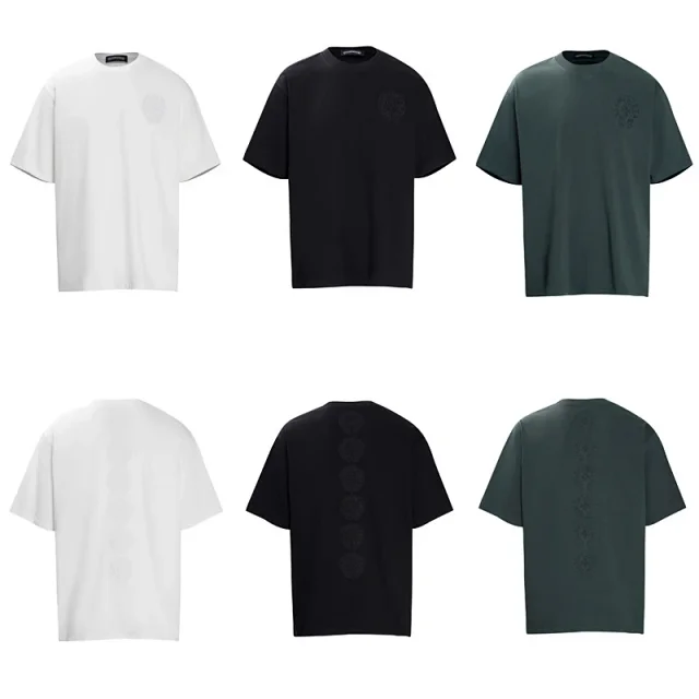 Chrome Hearts T-Shirts Short-Sleeve T-Shirt with Cross Graphic Print product detail image 14