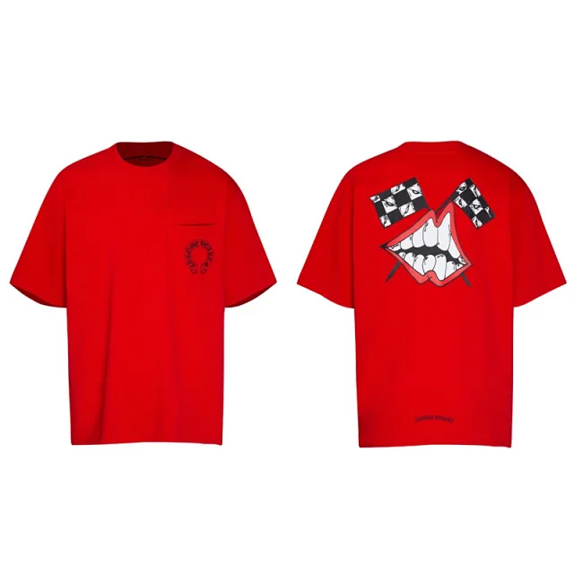 Chrome Hearts T-Shirts Short-Sleeve T-Shirt with Cross Graphic Print product detail image 46