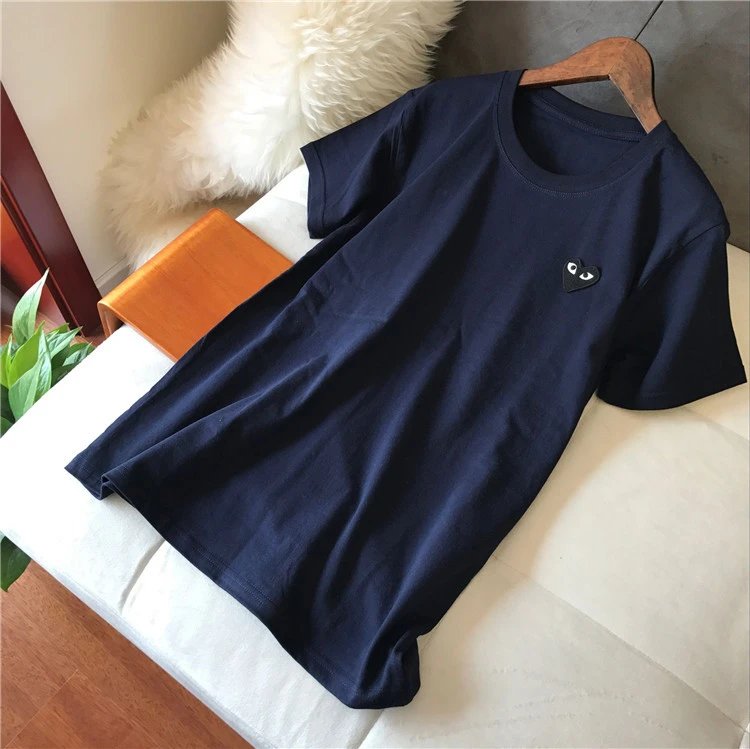 Navy Blue + Black Heart