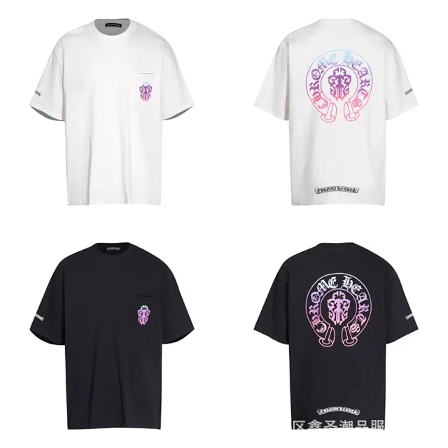 Chrome Hearts T-Shirts Short-Sleeve T-Shirt with Cross Graphic Print product detail image 48