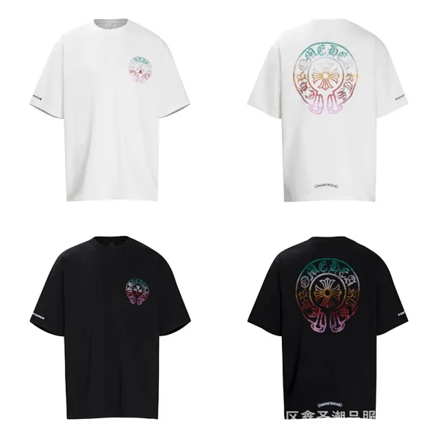 Chrome Hearts T-Shirts Short-Sleeve T-Shirt with Cross Graphic Print product detail image 21