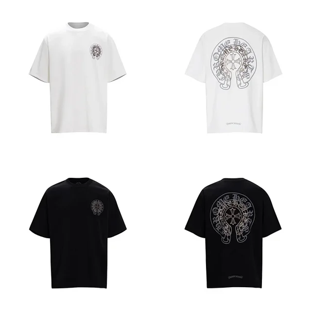Chrome Hearts T-Shirts Short-Sleeve T-Shirt with Cross Graphic Print product detail image 25