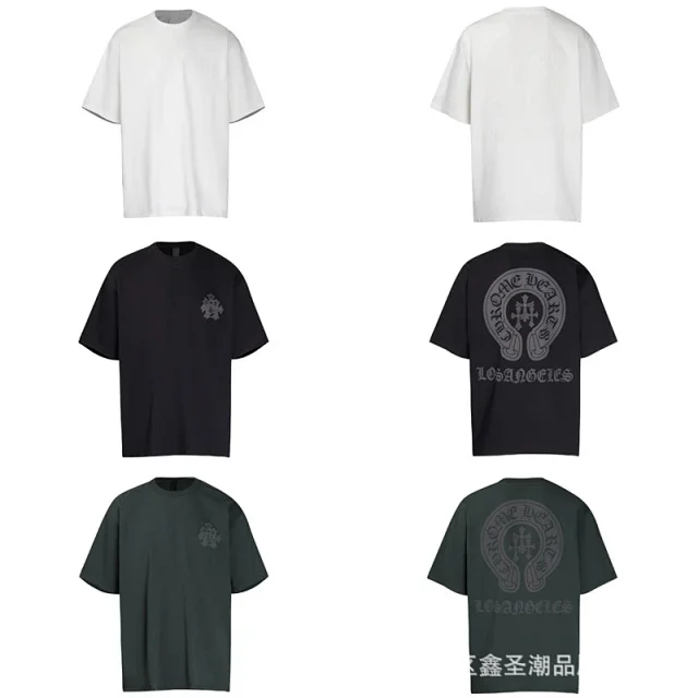 Chrome Hearts T-Shirts Short-Sleeve T-Shirt with Cross Graphic Print product detail image 42