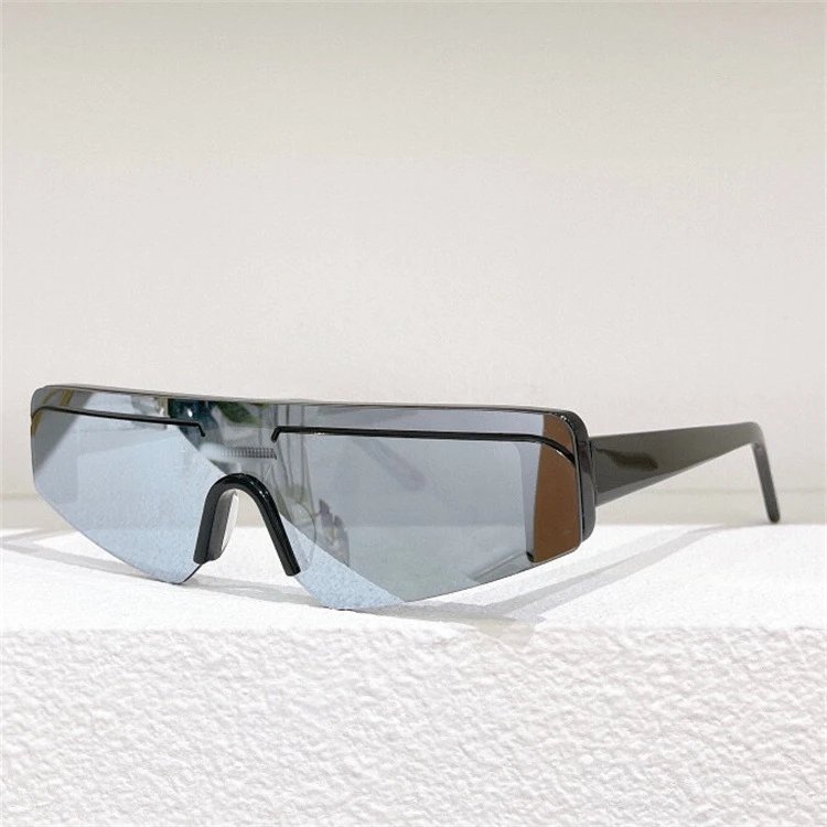 Unbranded Eyewear Shield Sunglasses — black frame mercury film