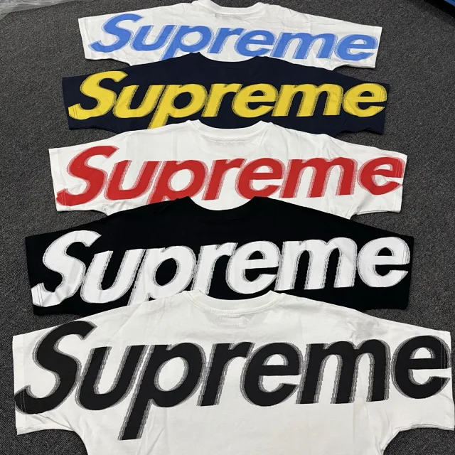 Supreme T-Shirts Logo Print Short-Sleeve T-Shirt product detail image 21