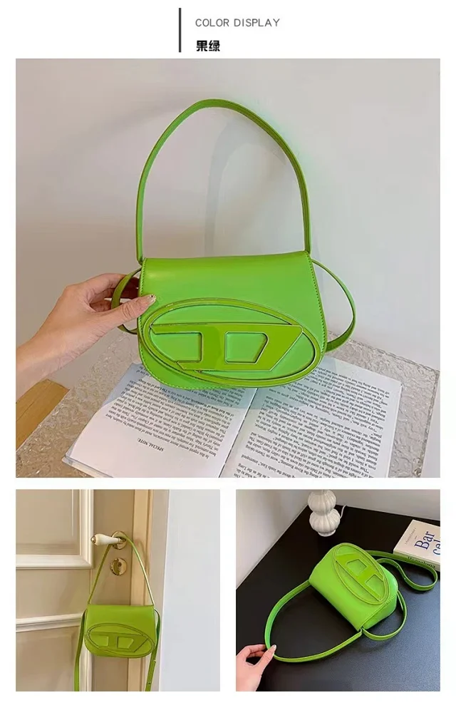 Diesel Shoulder Bags 1DR oval-logo bag product detail image 4