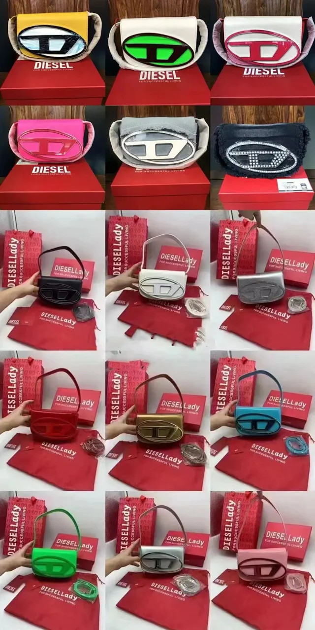 Diesel Shoulder Bags 1DR oval-logo bag product detail image 11