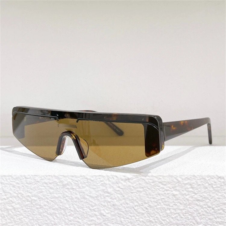 Unbranded Eyewear Shield Sunglasses — Hawksbill tea slices