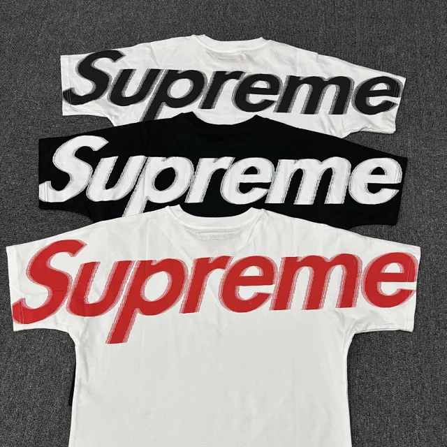 Supreme T-Shirts Logo Print Short-Sleeve T-Shirt product detail image 4