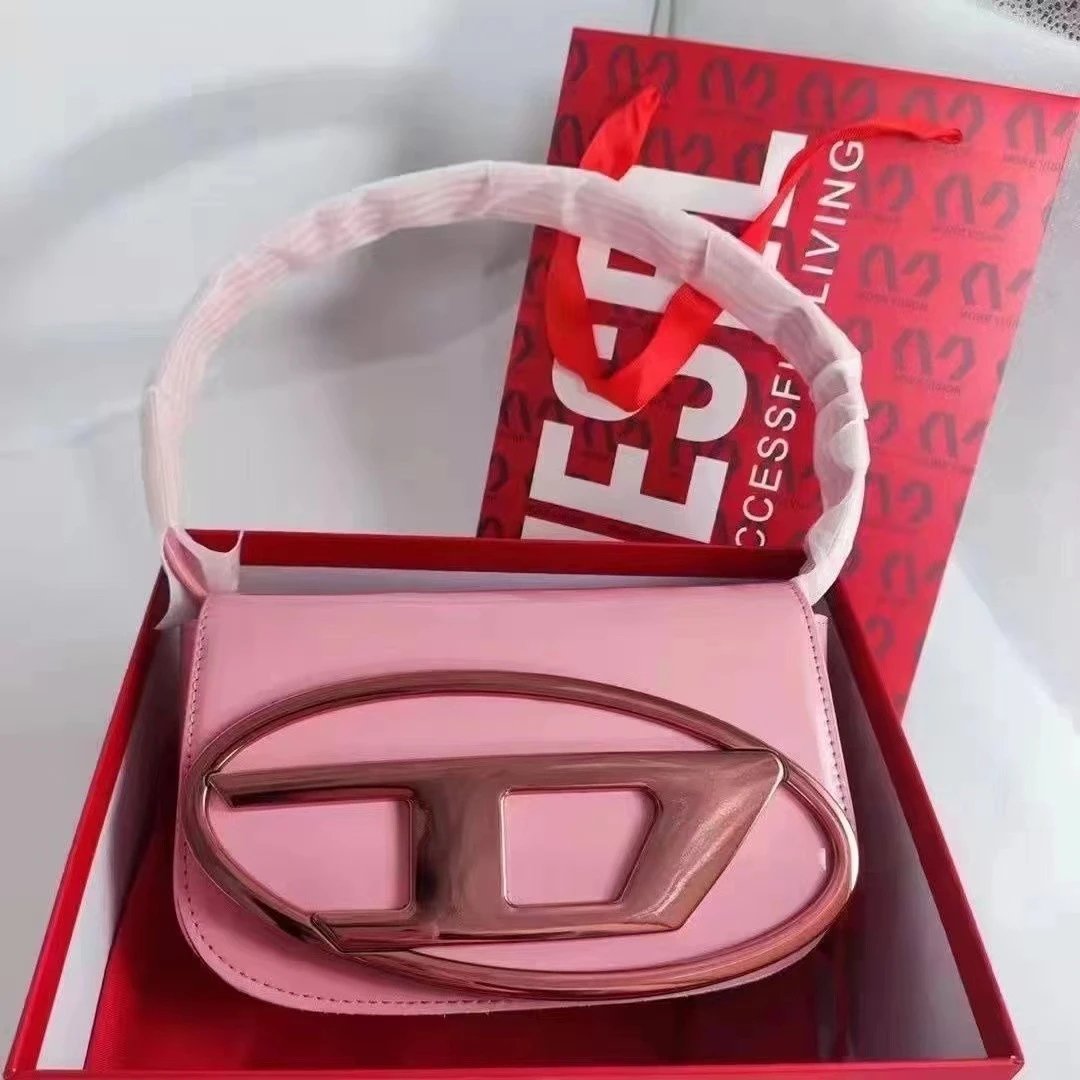 Diesel Shoulder Bags 1DR oval-logo bag — Pink