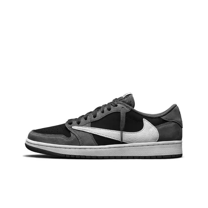 Pure original AJ1 Low - Black, White, Gray Inverted Hook