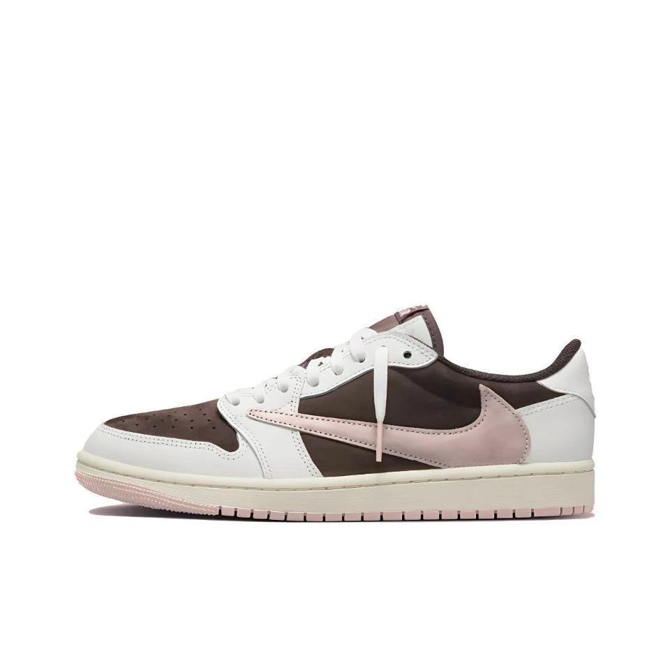 Pure AJ1 Low Brown Pink Inverted Hook