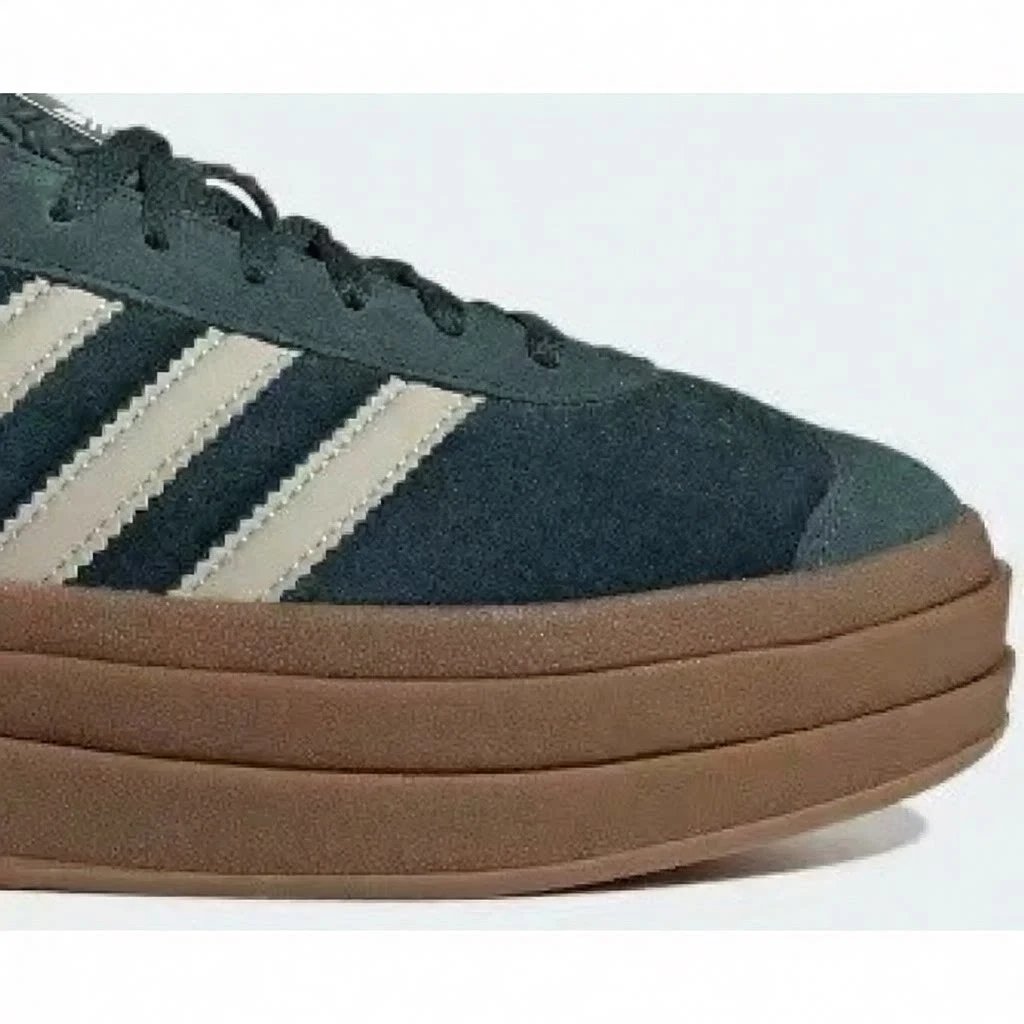 Unbranded Sneakers Three-Stripe Platform — Thick bottom/dark green