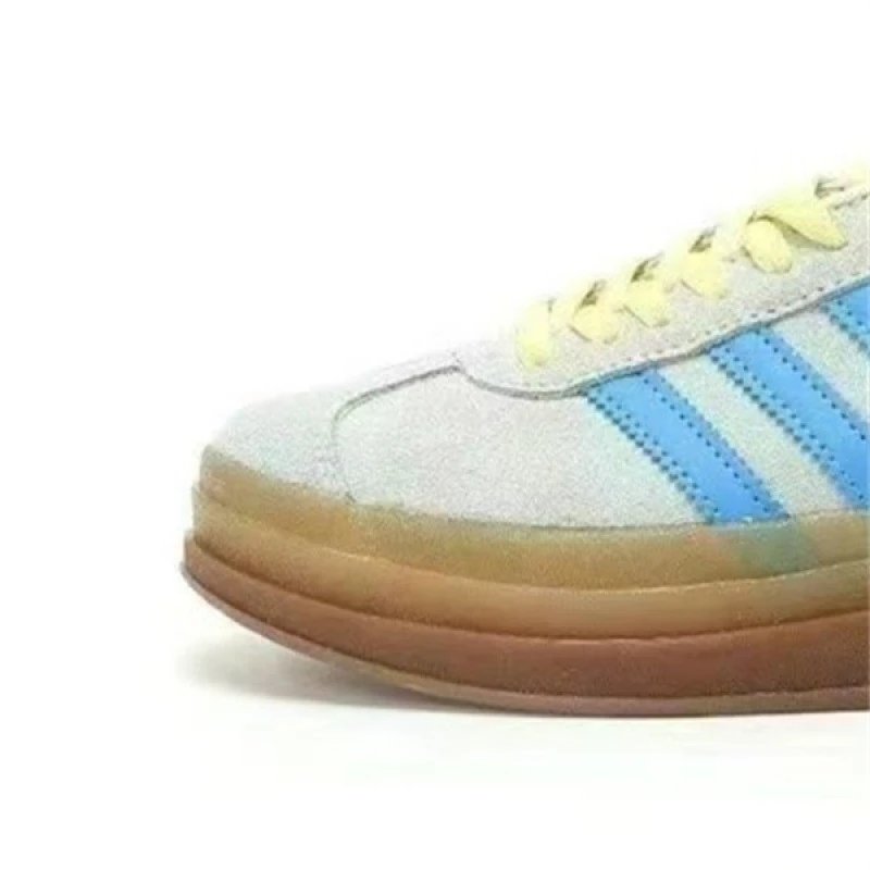 Unbranded Sneakers Three-Stripe Platform — Thick bottom/m white blue