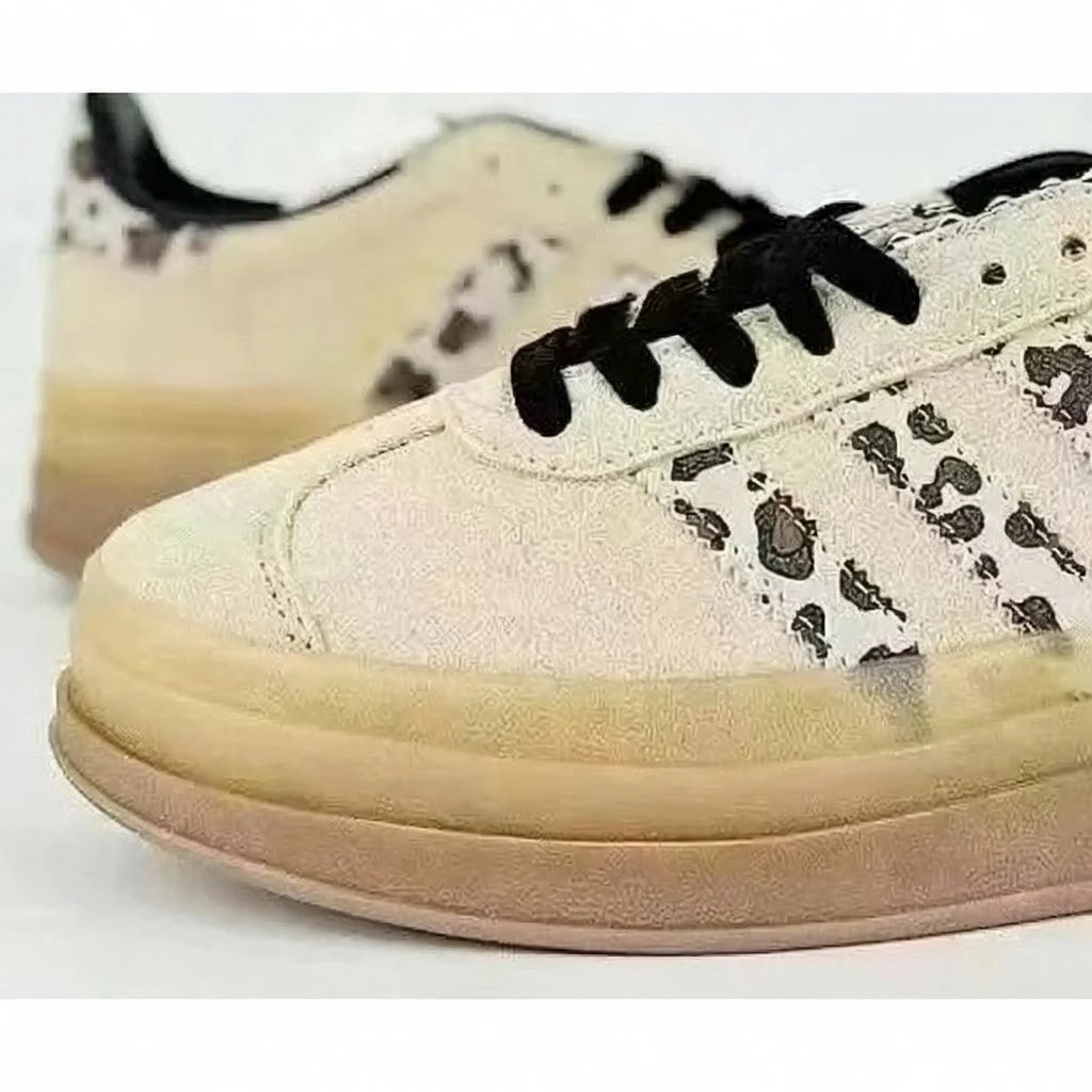 Unbranded Sneakers Three-Stripe Platform — Thick bottom/Leopard print