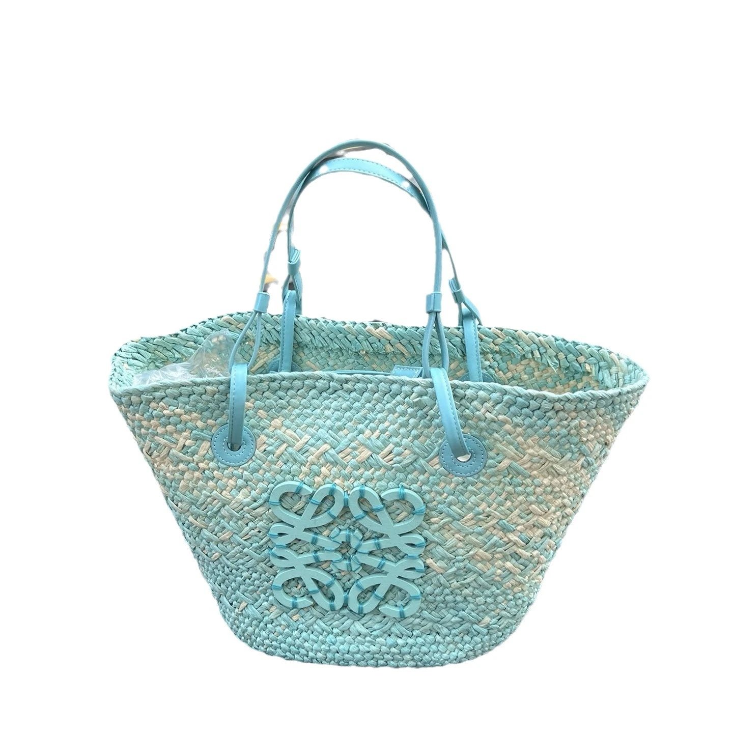 Loewe Handbags Anagram raffia basket tote image 5