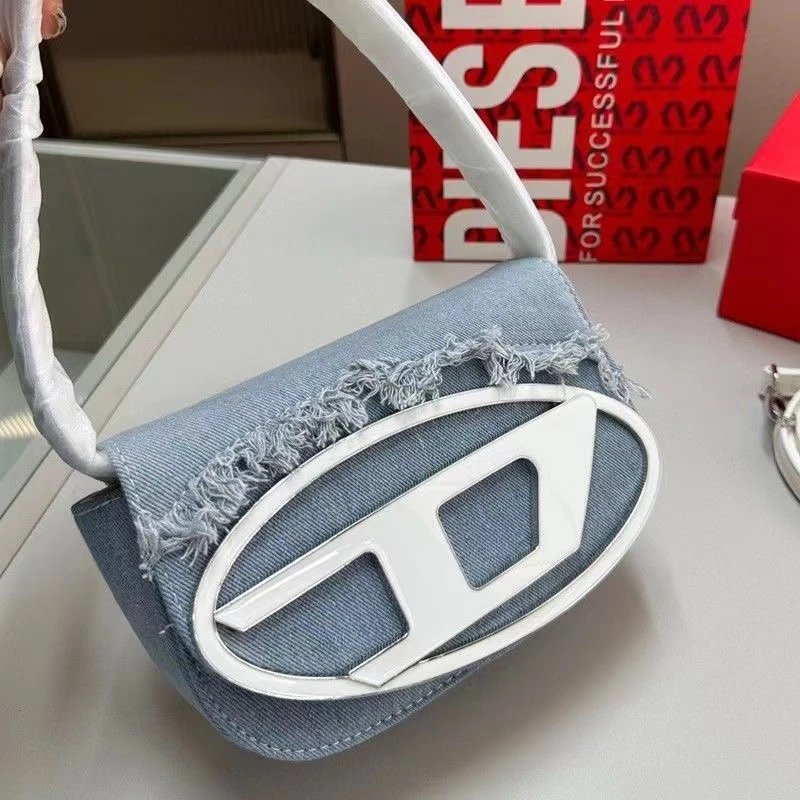 Diesel Shoulder Bags 1DR oval-logo bag image 3