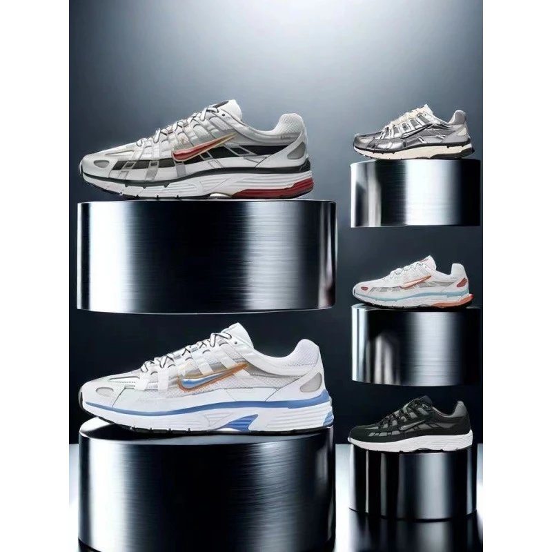 Hot selling P6000 running retro dad shoes, wear-resistant, sporty, casual, lightweight, men's and women's universal anti slip sports shoes