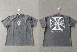 thumbnail for West Coast WCC25SS Street Crack Heavyweight Wash Vintage Distressed Loose VTG American Short Sleeve T-Shirt Men's ins