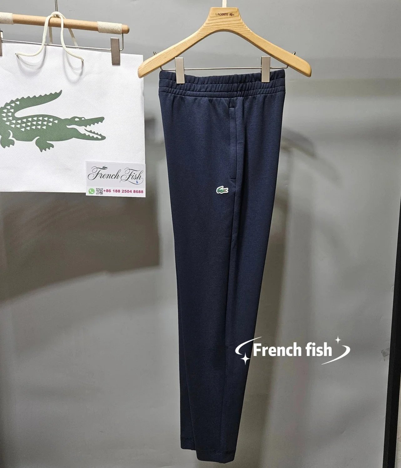 Lacoste Sport Sweatpants Cotton Regular Fit Navy