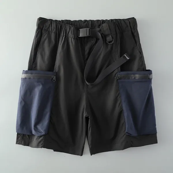 Design Utility Cargo Shorts Black / Navy - 1