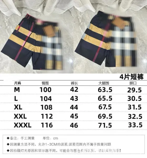 Burberry Check Stripe Swim Shorts Multicolor - 1