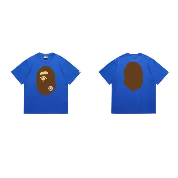 A Bathing Ape Big Ape Head Logo T-Shirt Blue - 1