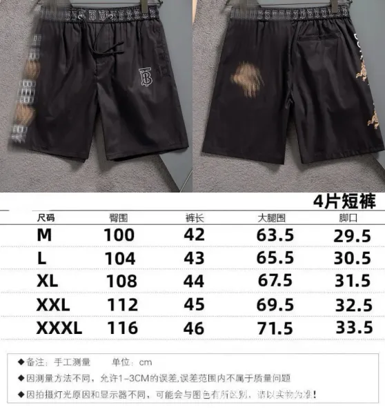 Burberry TB Logo Embroidered Shorts Black - 1