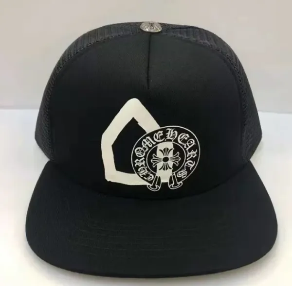 Chrome Hearts Logo Patch Trucker Cap Black - 1