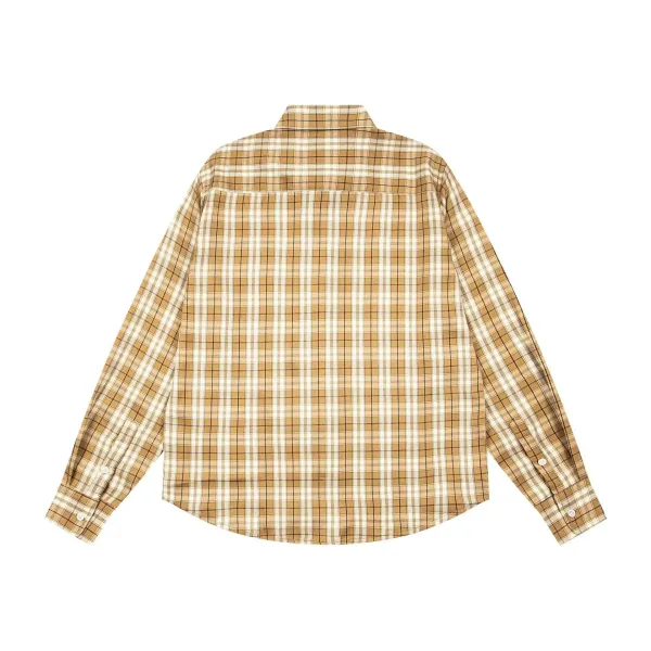 Stüssy Original Design Blue Beige Check Shirt - 6