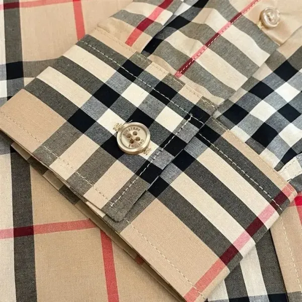 Burberry Classic Check Shirt Navy Red Gray - 9